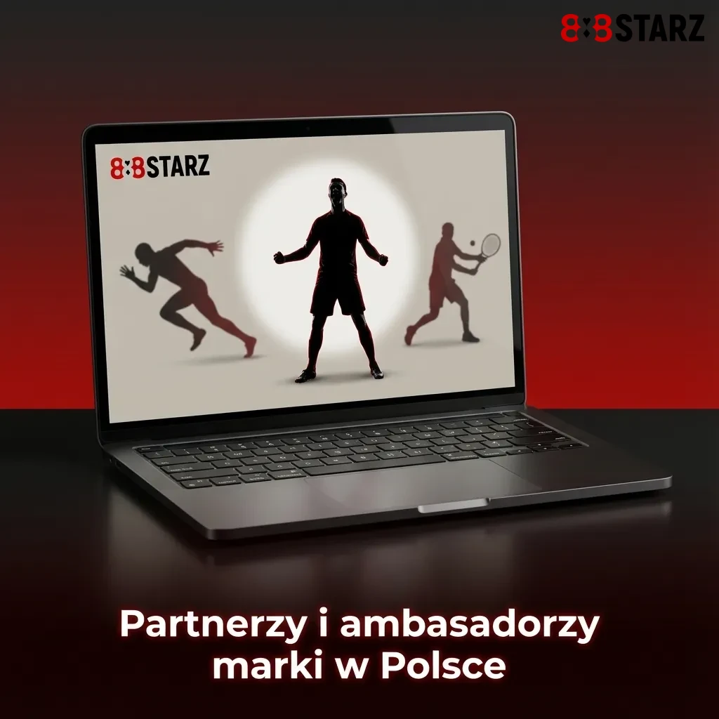 Grafika prezentująca partnerów i ambasadorów marki w Polsce: portale sportowe, afiliacyjne i twórców online.