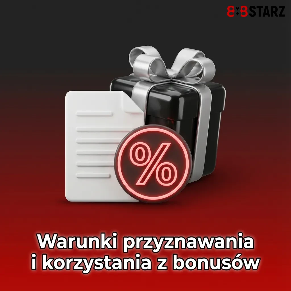 Infografika po polsku przedstawiająca główne warunki przyznawania i wykorzystania bonusów kasynowych online