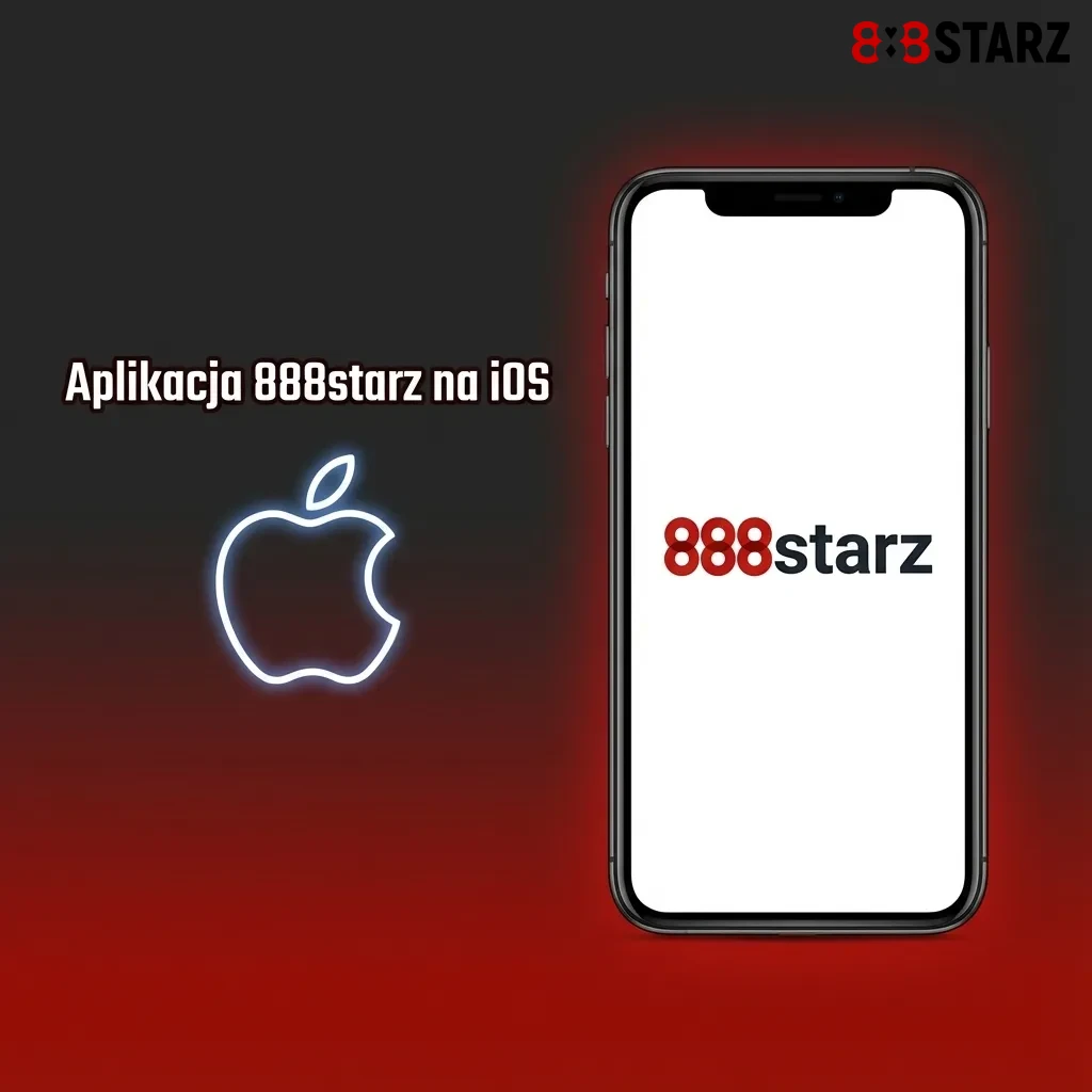 Ekran iPhone’a z otwartą aplikacją kasyna 888starz na iOS, przyciski zakładów i gier slotowych na dotykowym interfejsie