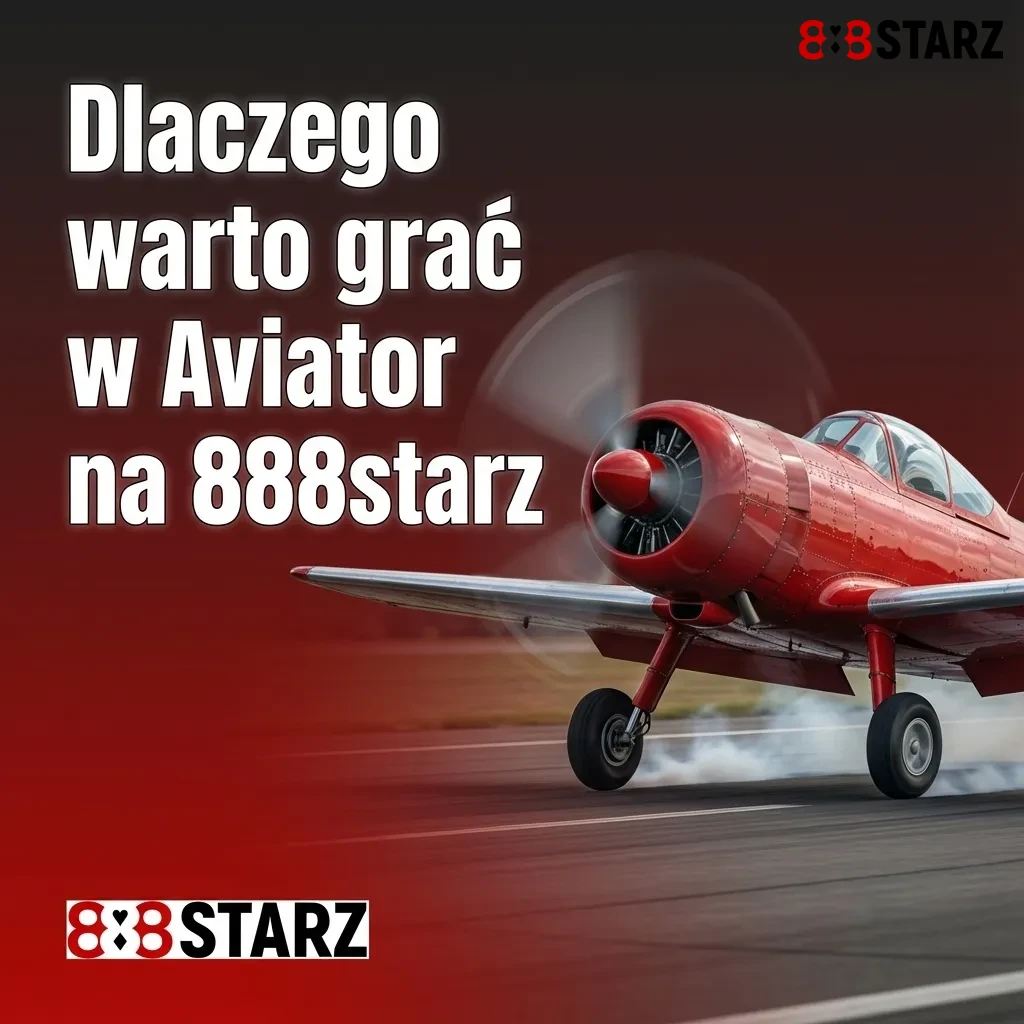 Grafika promo Aviator na 888starz: samolot, polski interfejs kasyna, bonus powitalny i ikony urządzeń mobilnych