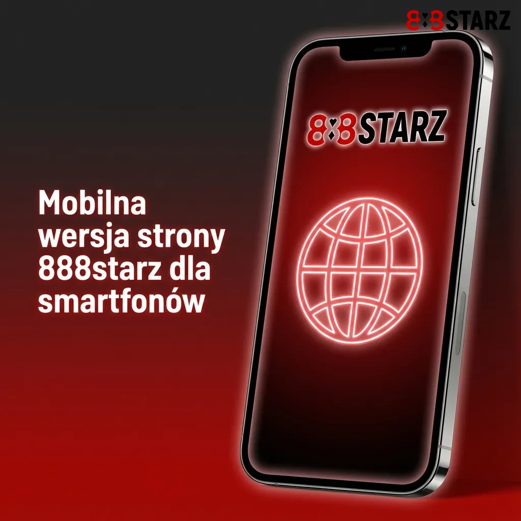 Ekran smartfona z otwartą mobilną stroną 888starz pokazującą zakłady sportowe, kasyno i panel konta
