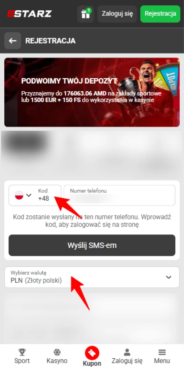 Załóż konto w 888starz, by móc stawiać zakłady w Aviator.