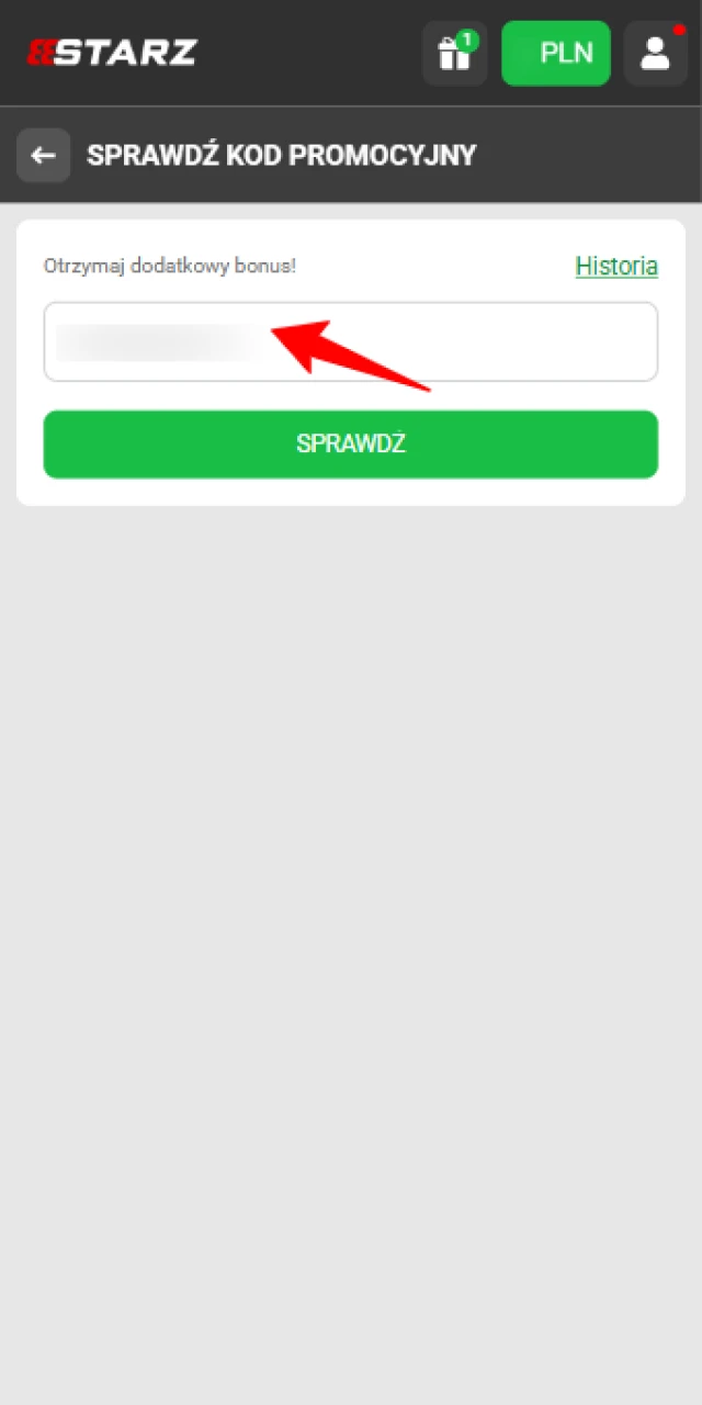 Wpisz kod w 888starz i zyskaj dodatkowe bonusy i promocje.